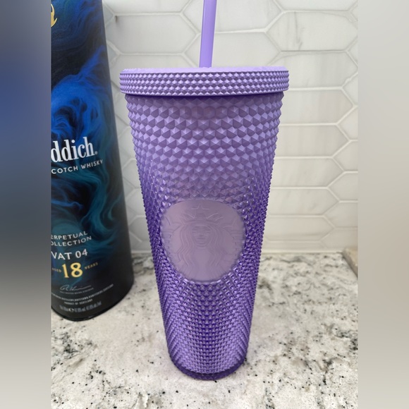 Starbucks Other - Starbucks Iridescent Holographic & Lilac Ombre Bling Venti Studded Tumbler. NWT!